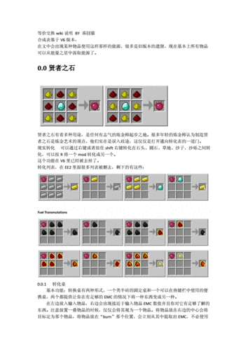mc等价交换全部合成表