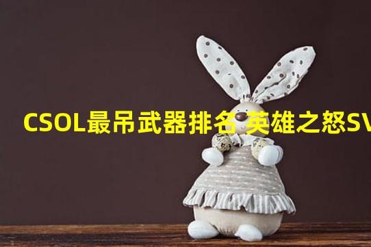 csol最吊武器排名