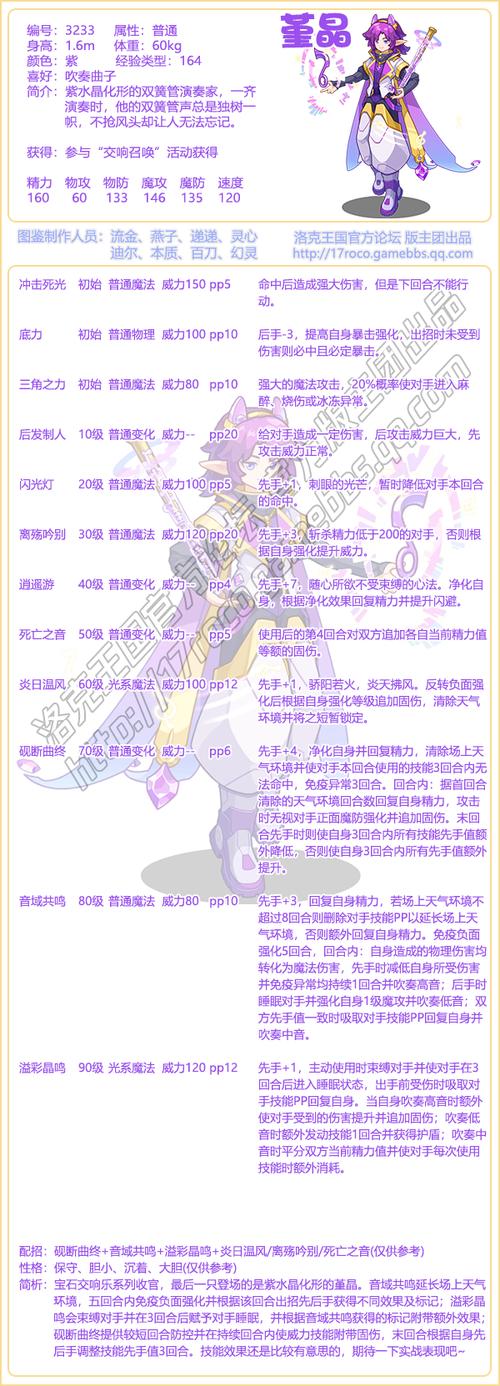 洛克王国立冬技能搭配