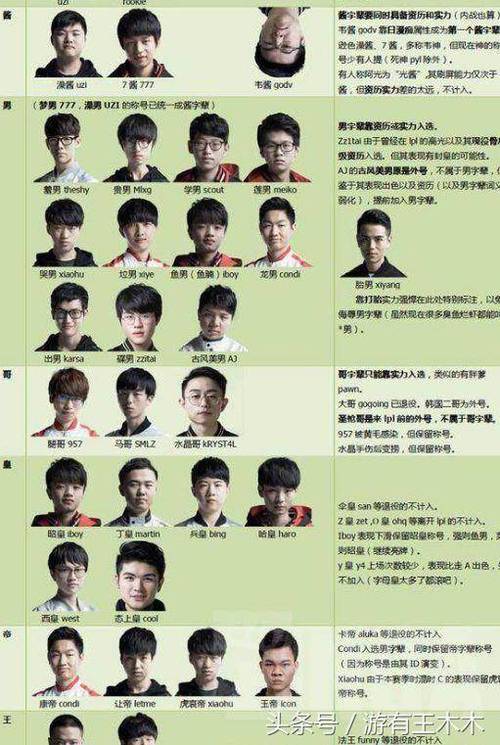 2020电竞选手名人堂成员名单及选手介绍