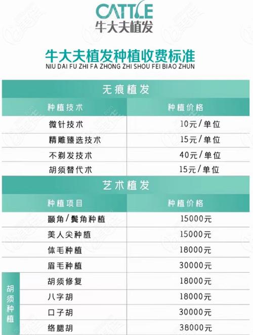 植发一般要用多少钱?